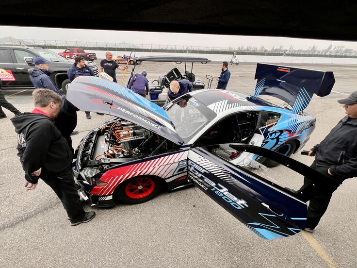 Ford's Super Cobra Jet 1800 Mustang targets new NHRA EV records in